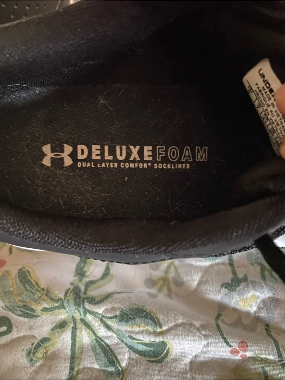 Under Armour Men’s Black Athletic Sneakers